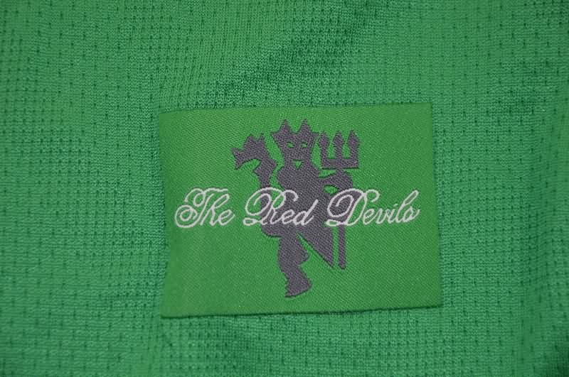 AAA(Thailand) Manchester United 2007/08 Goalkeeper Green Retro Soccer Jersey