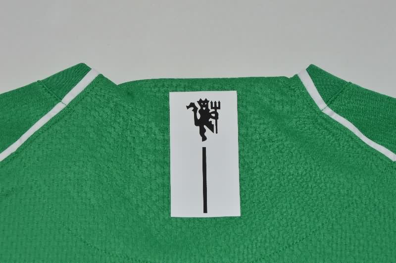 AAA(Thailand) Manchester United 2007/08 Goalkeeper Green Retro Soccer Jersey