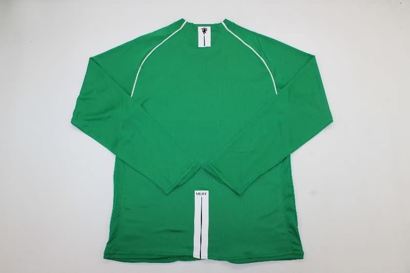 AAA(Thailand) Manchester United 2007/08 Goalkeeper Green Long Retro Soccer Jersey