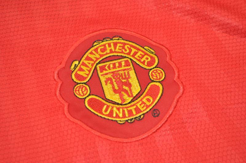 AAA(Thailand) Manchester United 2007/09 Home Retro Jersey(L/S)