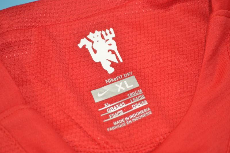 AAA(Thailand) Manchester United 2007/09 Home Retro Jersey(L/S)