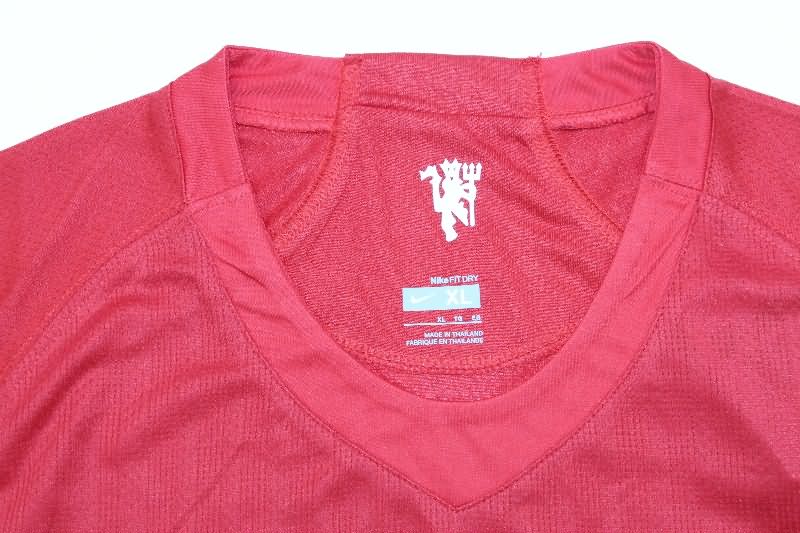 AAA(Thailand) Manchester United 2007/09 Home Long Retro Soccer Jersey (Player)