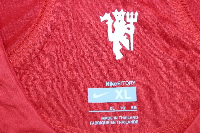 AAA(Thailand) Manchester United 2007/09 Home Long Retro Soccer Jersey (Player)