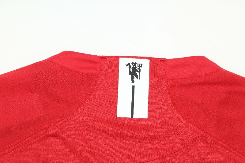 AAA(Thailand) Manchester United 2007/09 Home Long Retro Soccer Jersey (Player)