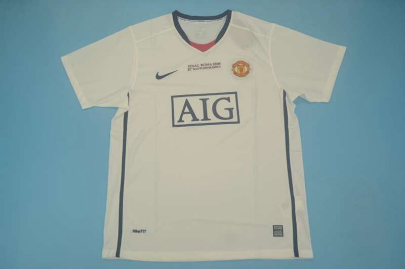 AAA(Thailand) Manchester United 2008/09 Away Final Retro Soccer Jersey