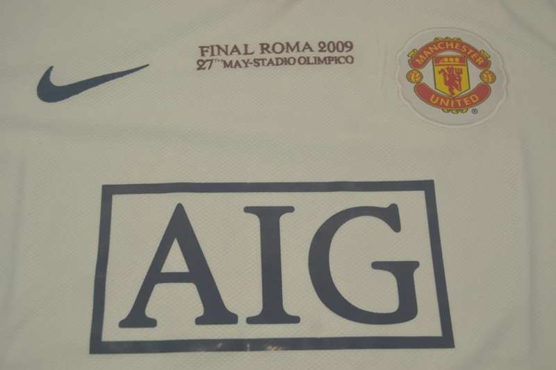 AAA(Thailand) Manchester United 2008/09 Away Final Retro Soccer Jersey