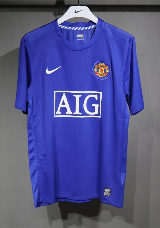 AAA(Thailand) Manchester United 2008/09 Third Retro Soccer Jersey(Player)