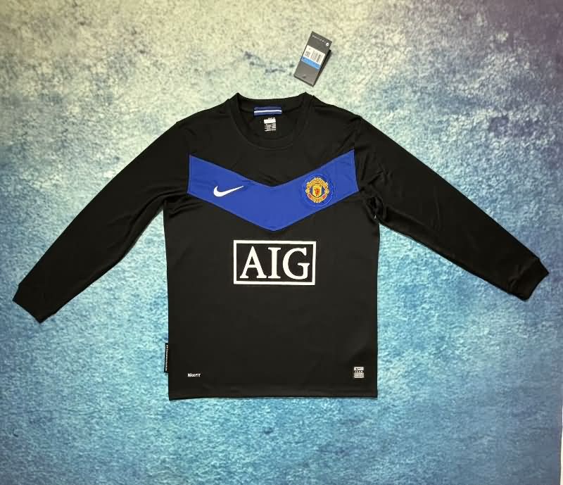 AAA(Thailand) Manchester United 2009/10 Away Long Retro Soccer Jersey