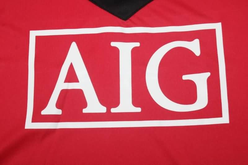 AAA(Thailand) Manchester United 2009/10 Home Retro Soccer Jersey(L/S)