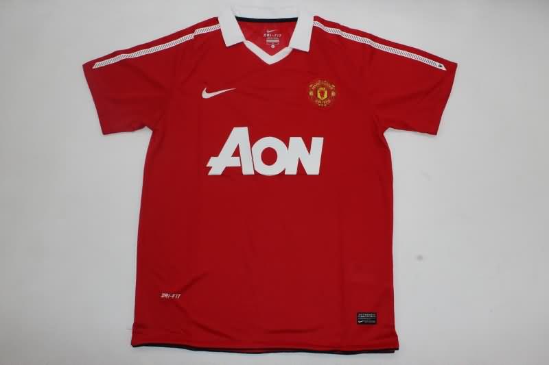 AAA(Thailand) Manchester United 2010/11 Home Retro Soccer Jersey