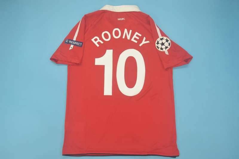 AAA(Thailand) Manchester United 2010/11 Home Retro Soccer Jersey