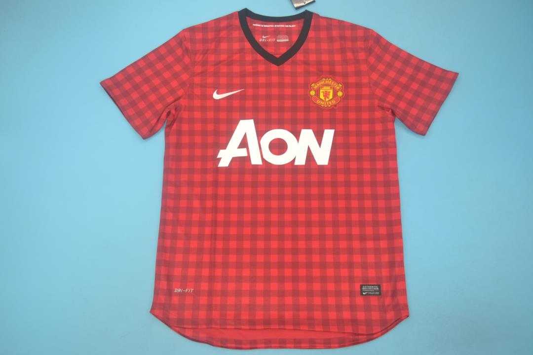 AAA(Thailand) Manchester United 2012/13 Home Retro Soccer Jersey