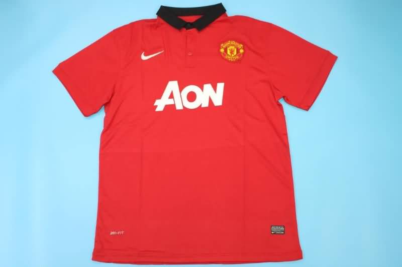 AAA(Thailand) Manchester United 2013/14 Home Retro Soccer Jersey