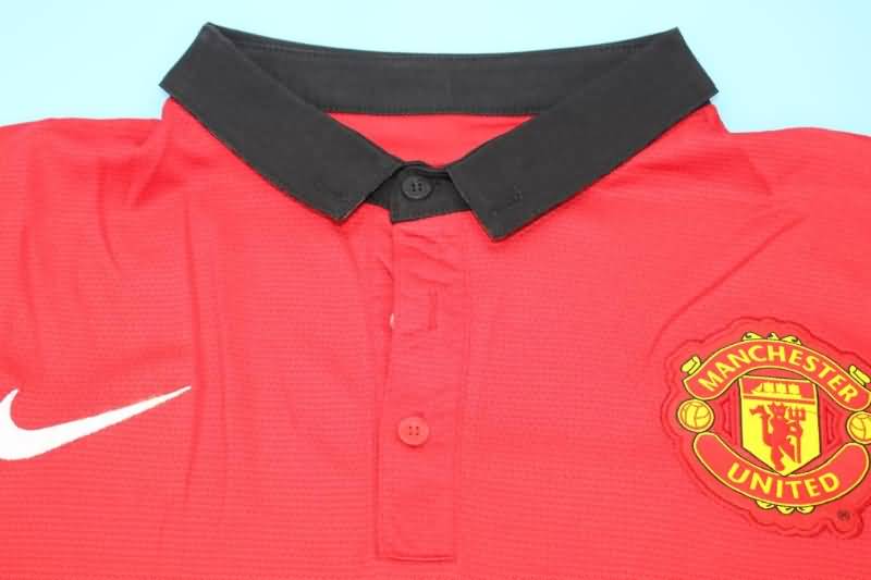 AAA(Thailand) Manchester United 2013/14 Home Retro Soccer Jersey