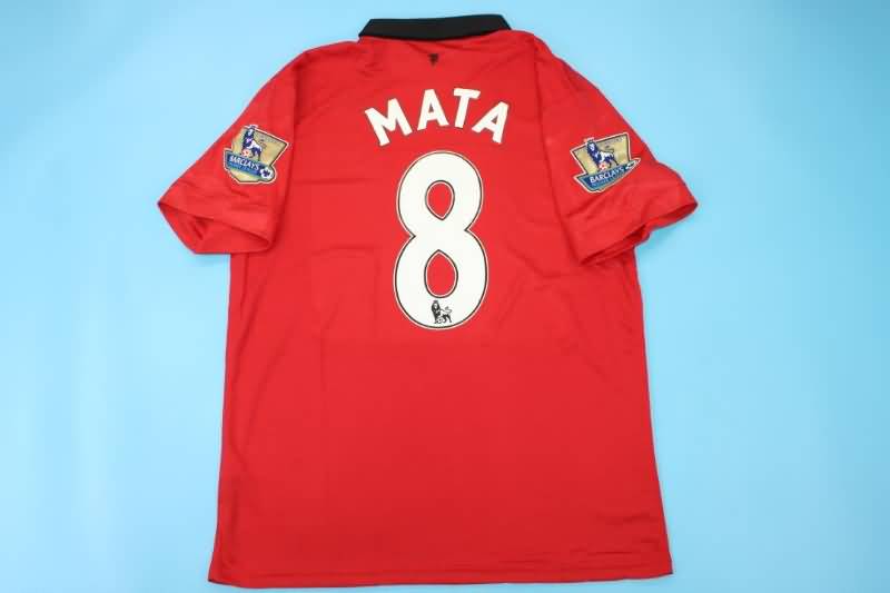 AAA(Thailand) Manchester United 2013/14 Home Retro Soccer Jersey