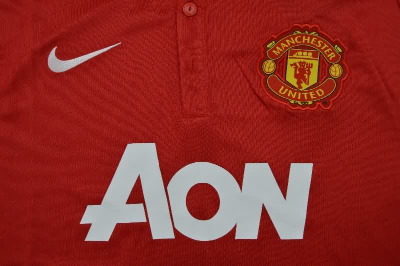 AAA(Thailand) Manchester United 2013/14 Home Retro Soccer Jersey (Player)