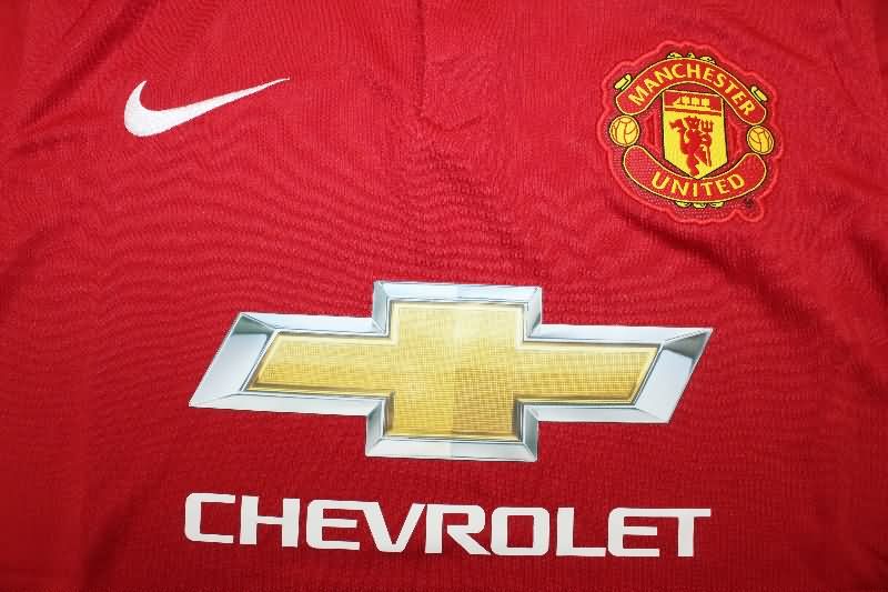 AAA(Thailand) Manchester United 2014/15 Home Retro Soccer Jersey