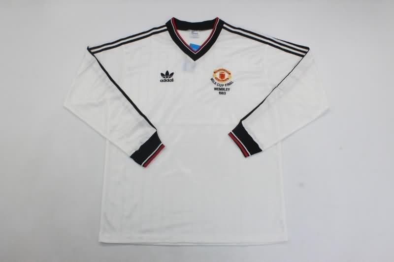 AAA(Thailand) Manchester United 1983 FA Final Long Sleeve Retro Soccer Jersey