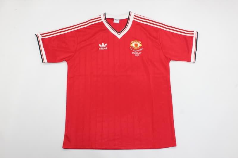 AAA(Thailand) Manchester United 1983 Home FA Final Retro Soccer Jersey