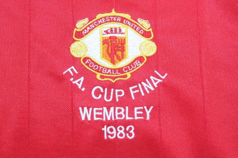 AAA(Thailand) Manchester United 1983 Home FA Final Retro Soccer Jersey