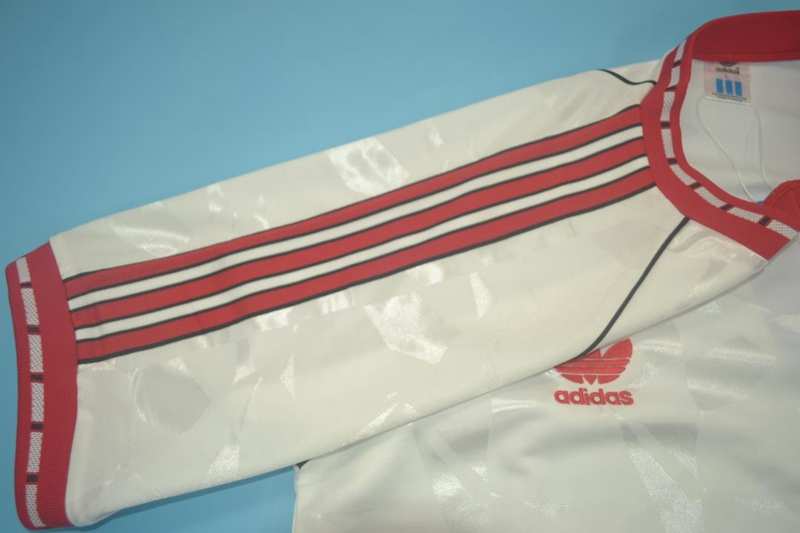 AAA(Thailand) Manchester United 1991 Away White Retro Jersey