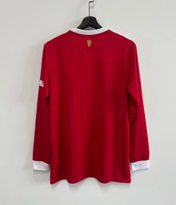 AAA(Thailand) Manchester United 2021/22 Home Retro Long Sleeve Soccer Jersey