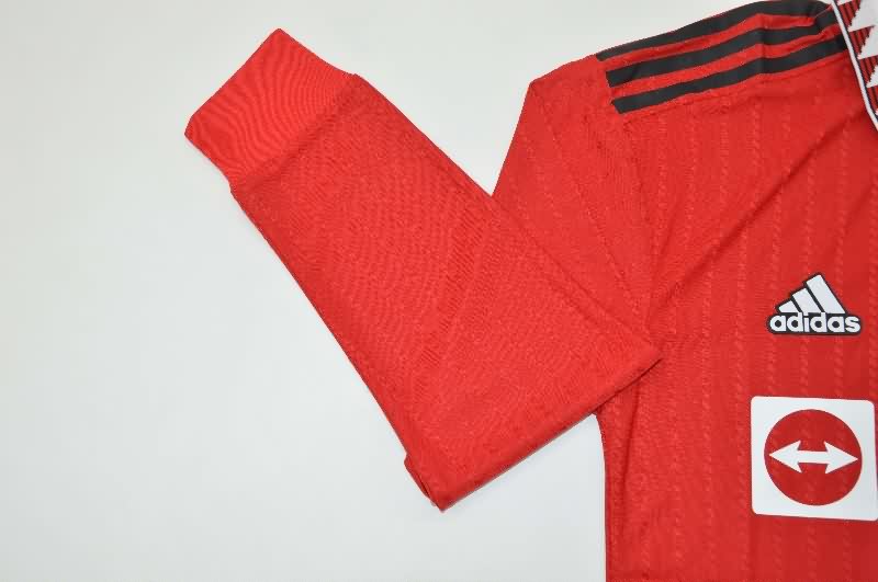 AAA(Thailand) Manchester United 2022/23 Home Long Sleeve Retro Soccer Jersey (Player)