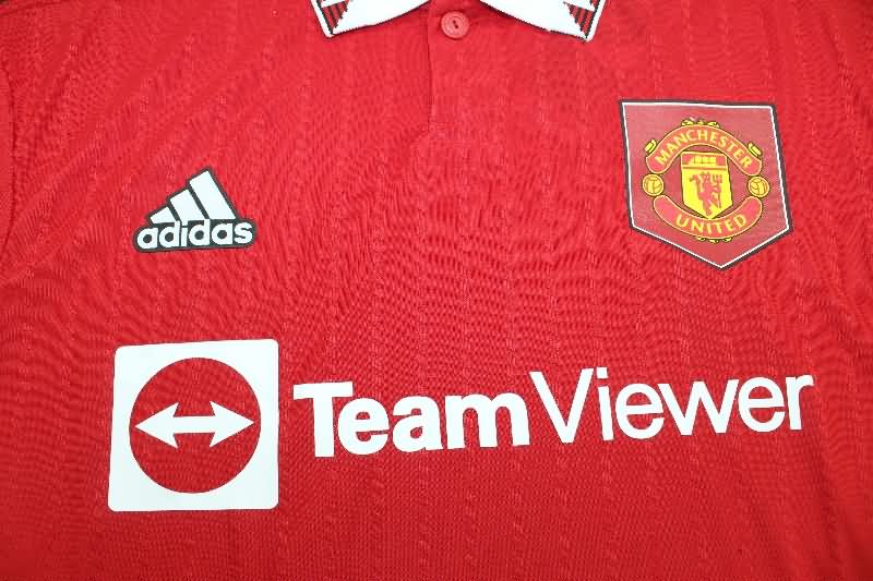 AAA(Thailand) Manchester United 2022/23 Home Retro Soccer Jersey (Player)