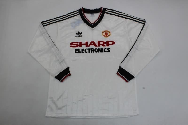 AAA(Thailand) Manchester United 1982/83 Away Long Retro Soccer Jersey