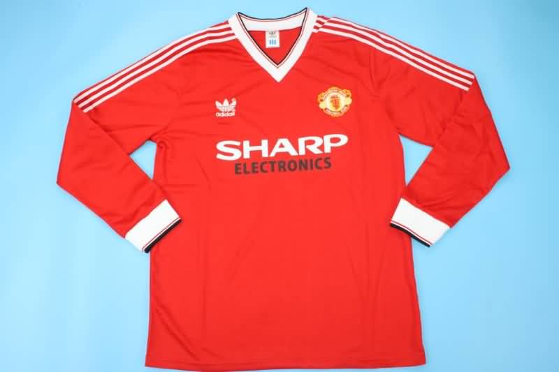 AAA(Thailand) Manchester United 1982/83 Home Retro Jersey(L/S)