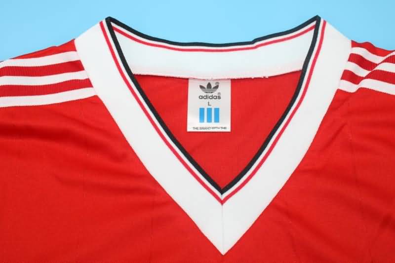 AAA(Thailand) Manchester United 1982/83 Home Retro Jersey(L/S)