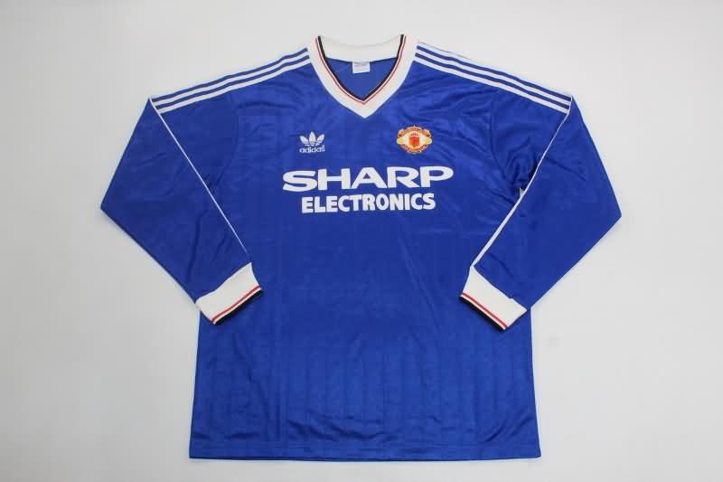 AAA(Thailand) Manchester United 1983/84 Third Retro Long Sleeve Soccer Jersey