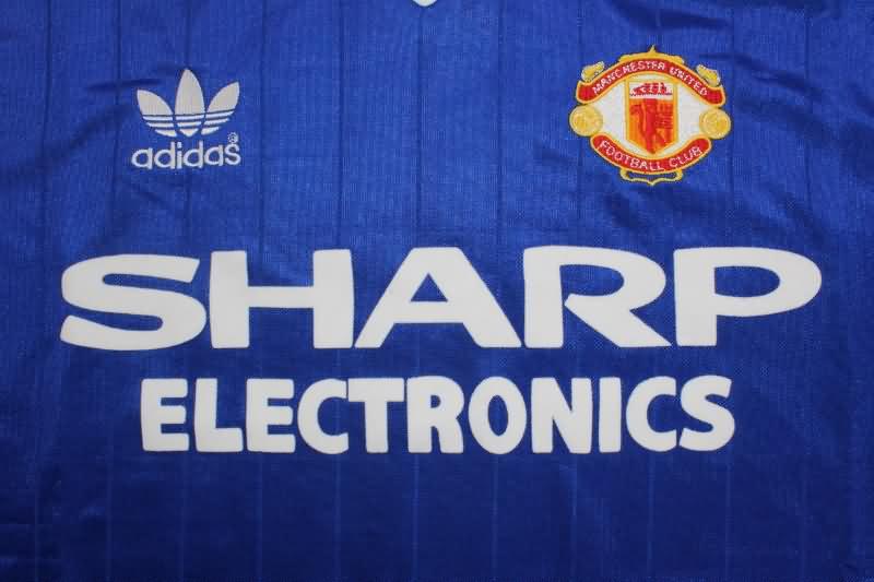 AAA(Thailand) Manchester United 1983/84 Third Retro Long Sleeve Soccer Jersey