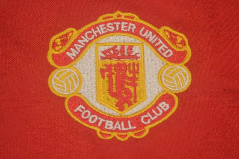 AAA(Thailand) Manchester United 1986/88 Home Retro Jersey(L/S)