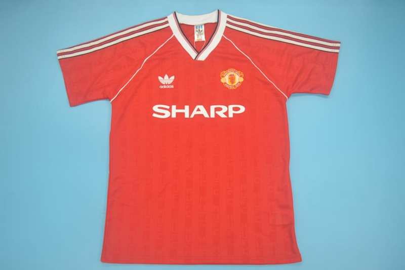 AAA(Thailand) Manchester United 1988/90 Home Retro Soccer Jersey