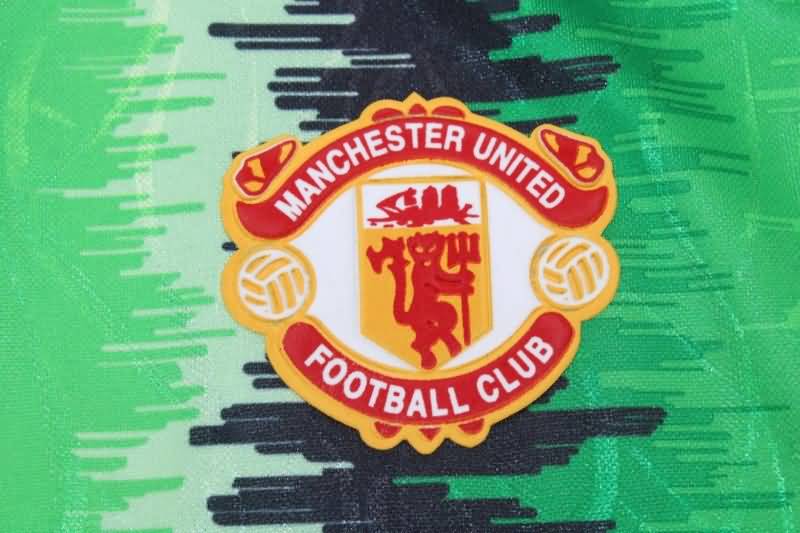 AAA(Thailand) Manchester United 1990/92 GK Green Long Soccer Jersey