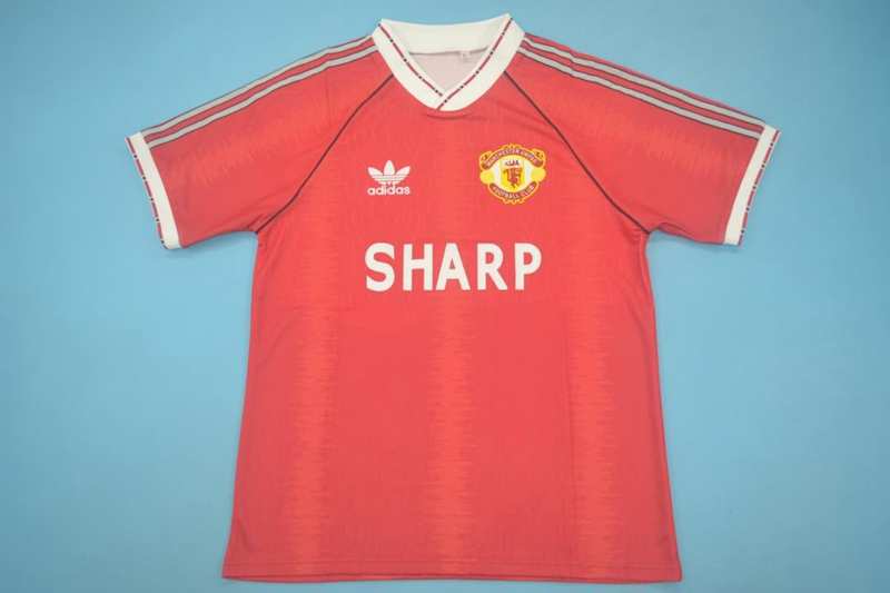 AAA(Thailand) Manchester United 1990/92 Home Retro Soccer Jersey