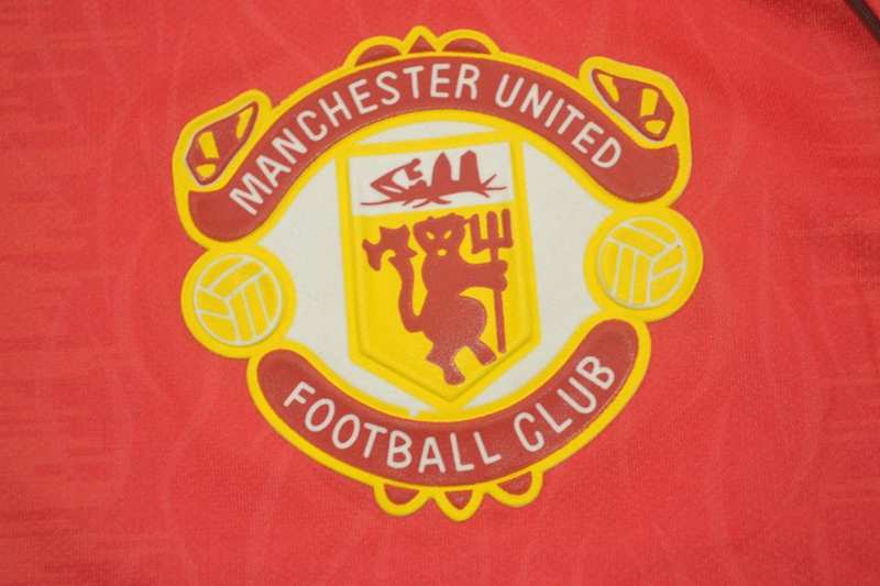 AAA(Thailand) Manchester United 1990/92 Home Retro Soccer Jersey