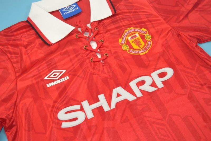 AAA(Thailand) Manchester United 1992/94 Home Retro Soccer Jersey