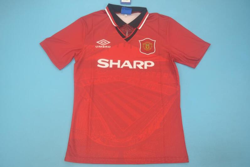 AAA(Thailand) Manchester United 1994/96 Home Retro Soccer Jersey