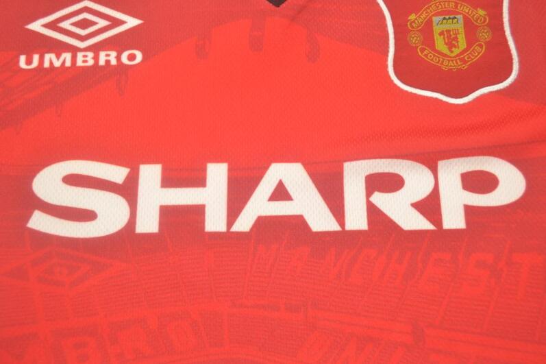 AAA(Thailand) Manchester United 1994/96 Home Retro Soccer Jersey