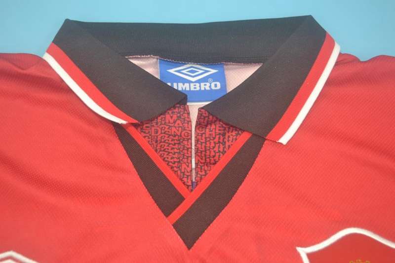 AAA(Thailand) Manchester United 1994/96 Home Retro Jersey(L/S)