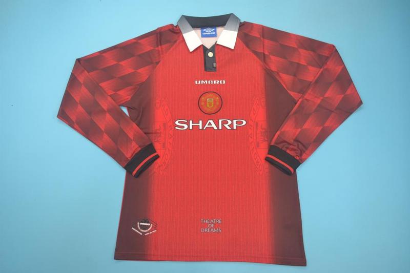AAA(Thailand) Manchester United 1996/98 Home Retro Jersey(L/S)