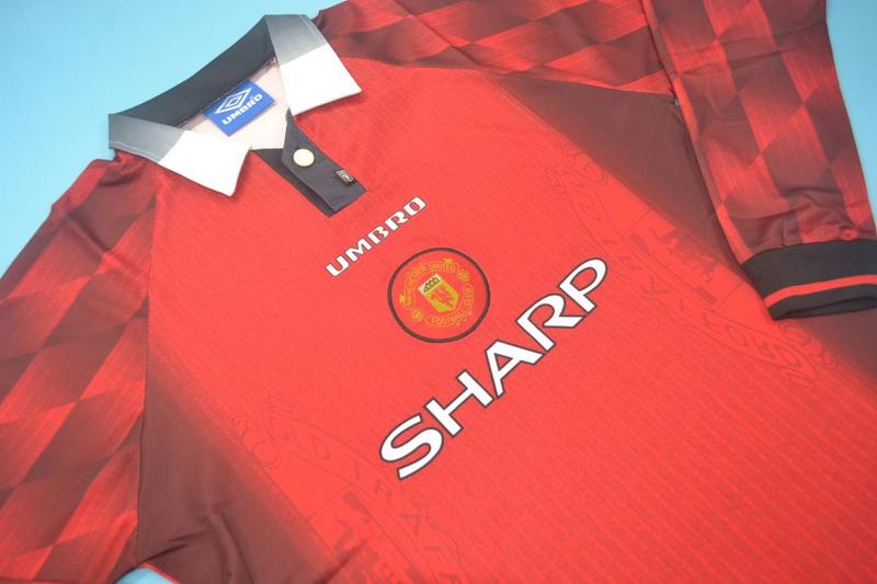 AAA(Thailand) Manchester United 1996/98 Home Retro Jersey(L/S)