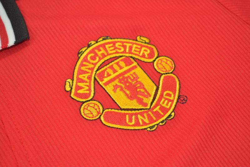 AAA(Thailand) Manchester United 1998/00 Home Retro Soccer Jersey