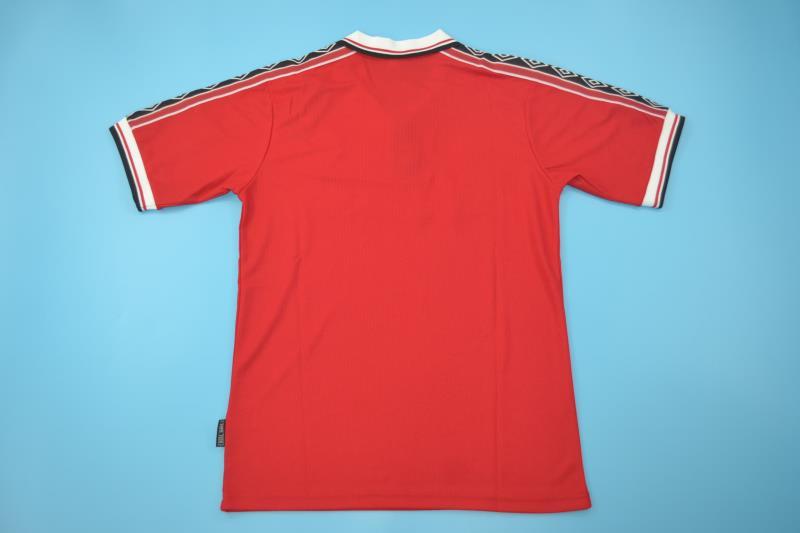 AAA(Thailand) Manchester United 1998/00 Home Retro Soccer Jersey