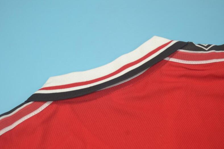 AAA(Thailand) Manchester United 1998/00 Home Retro Jersey(L/S)