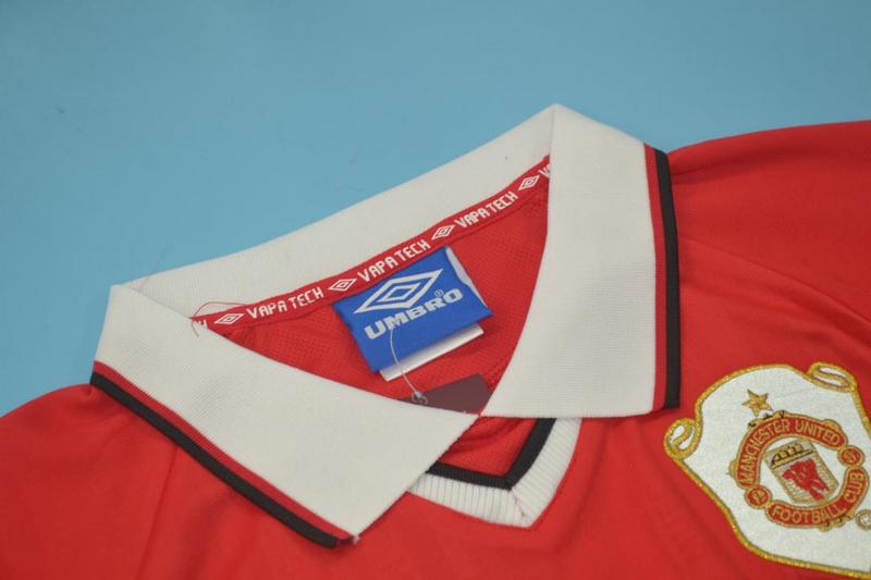 AAA(Thailand) Manchester United 1998/99 Home Retro Soccer Jersey