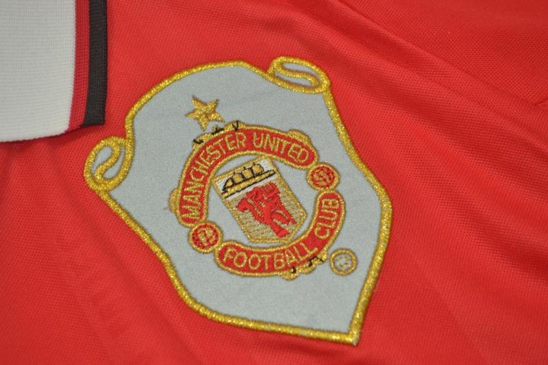 AAA(Thailand) Manchester United 1998/99 Home Retro Soccer Jersey