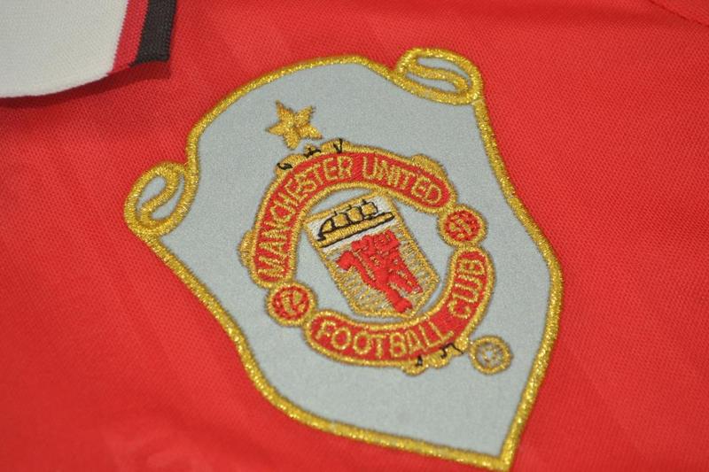 AAA(Thailand) Manchester United 1998/99 UCL Home Retro Jersey(L/S)